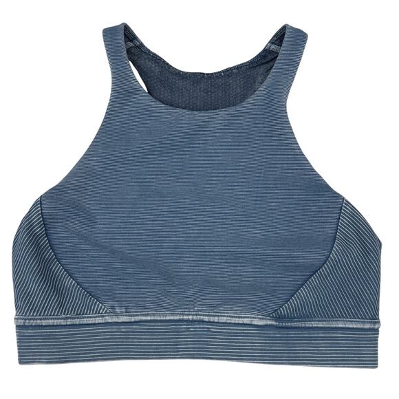 LULULEMON Bob and Weave Bra Sz 4 Washed Night Diver - Picture 2 of 5